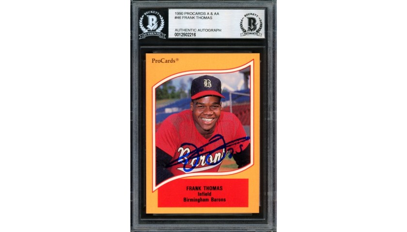 Frank Thomas Signed Rookie Card 