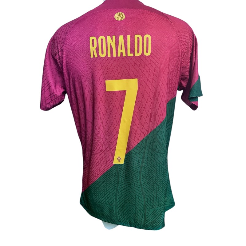 Ronaldo's Portugal vs Ghana Issued Shirt, WC 2022