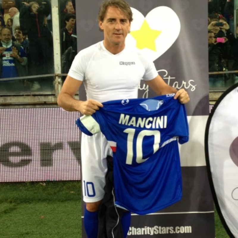 Maglia indossata da Mancini per il Derby Genoa - Samp Slancio di Vita 2013