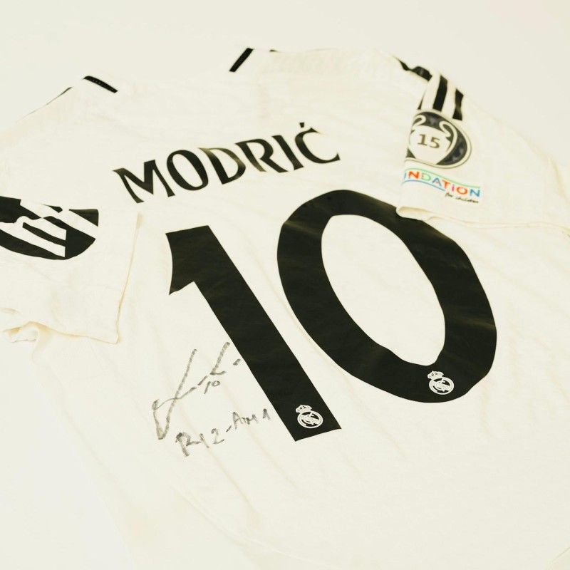 Luka Modric - Maglia del Real Madrid indossata e firmata in occasione della partita
