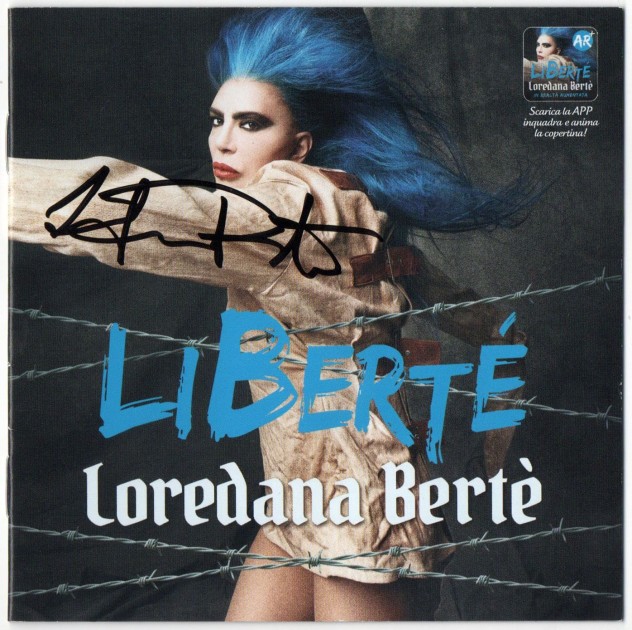 CD album 'LiBerté' signed by Loredana Bertè