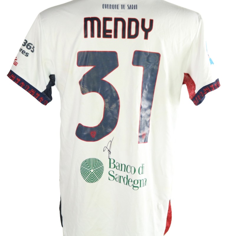 Maglia Mendy Unwashed Sassuolo vs Cagliari, 2026 - Autografata