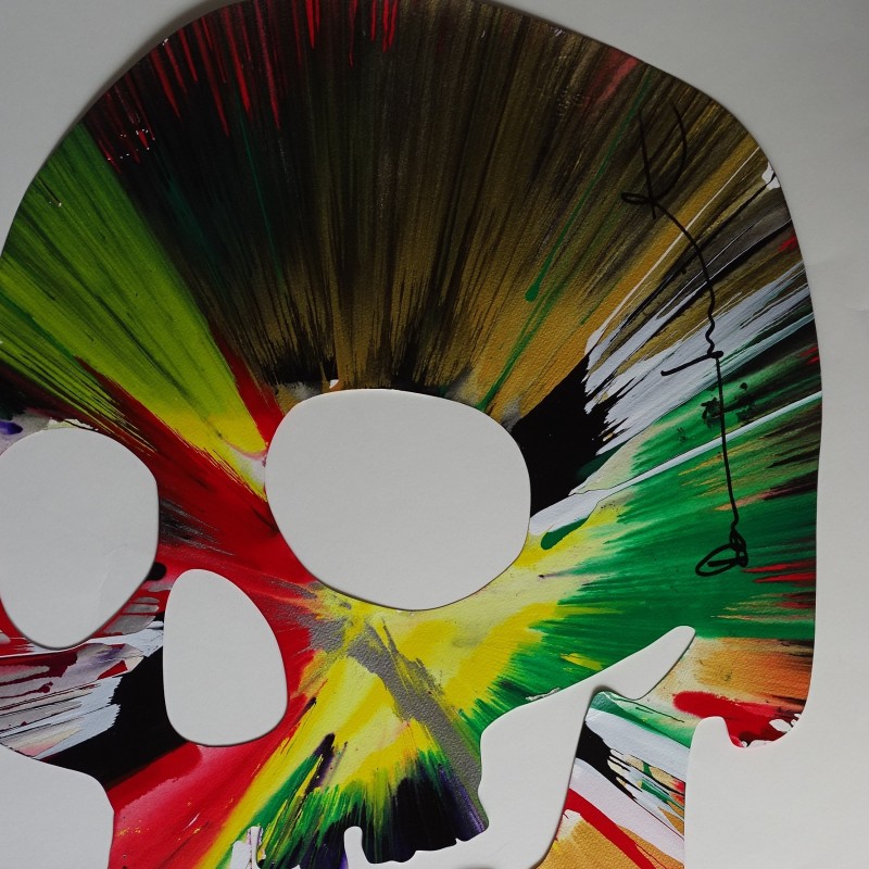 artwork Damien Hirst "skull Spin Painting"