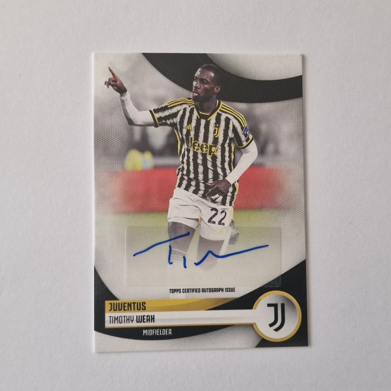 Rare Topps Card - Signed by Timothy Weah
