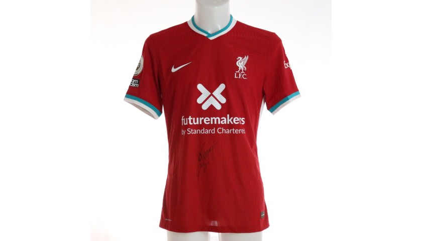 Jota's Liverpool FC Match-Issued and Signed Shirt, Limited Edition 20/21