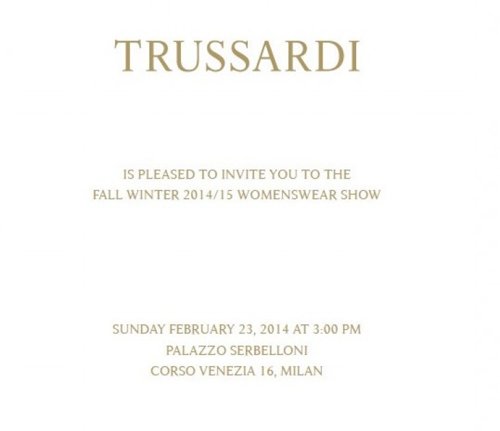 Attend to Trussardi runway show during Milan Fashion Week