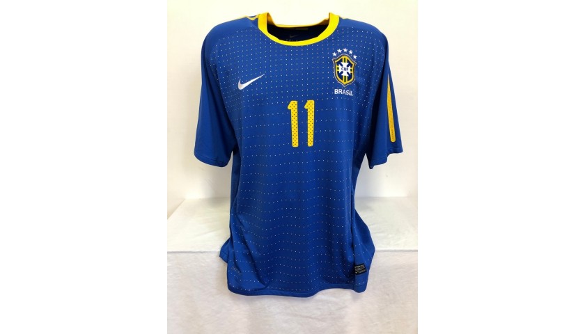 Lucio's Brazil Match Shirt, World Cup 2010 - CharityStars