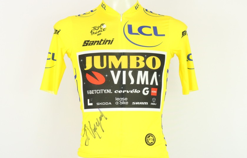 Maglia Gialla di Jonas Vingegaard, Tour de France 2023 - Autografata