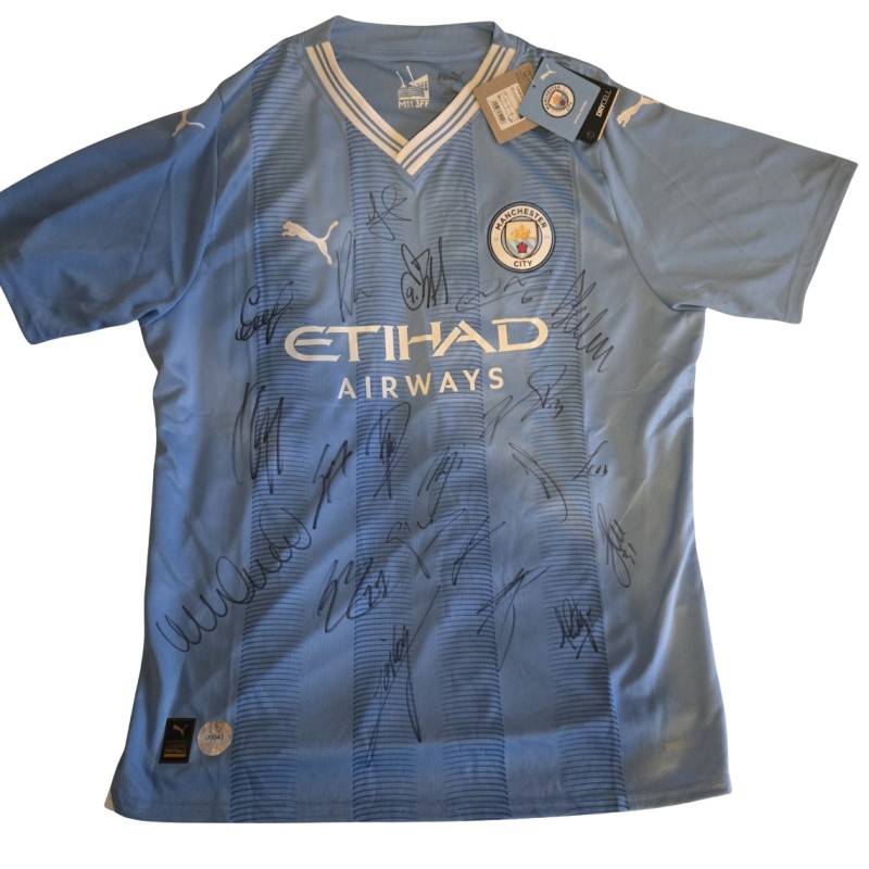 Manchester City 2023/24 Squad Signed Official Shirt