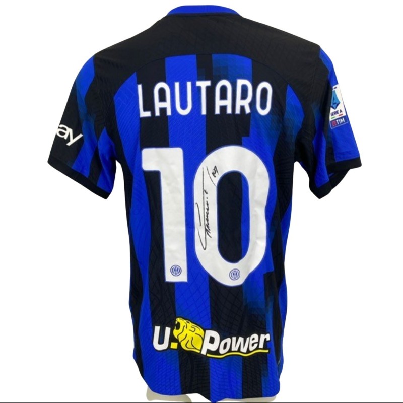 Maglia ufficiale Lautaro Inter, 2023/24 - Autografata