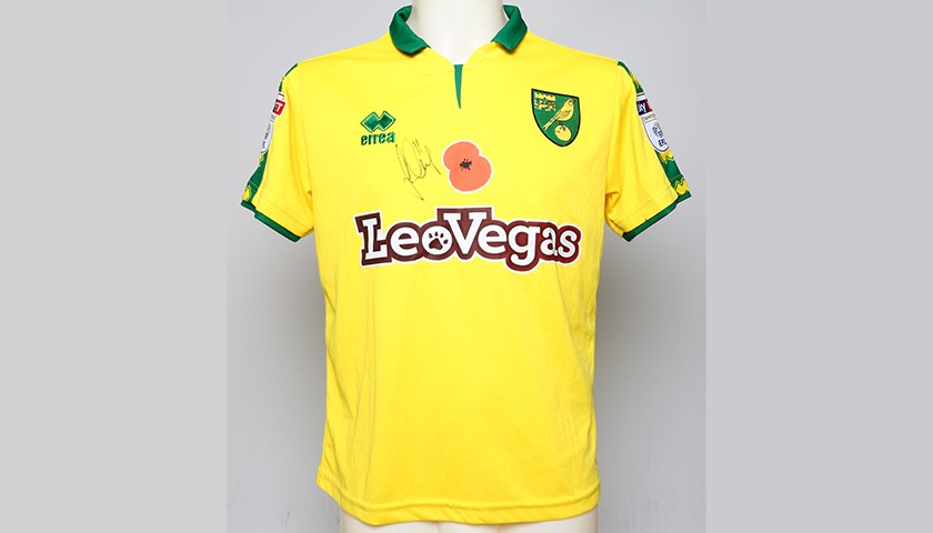 Poppy Shirt Signed by Norwich City FC's Josh Murphy