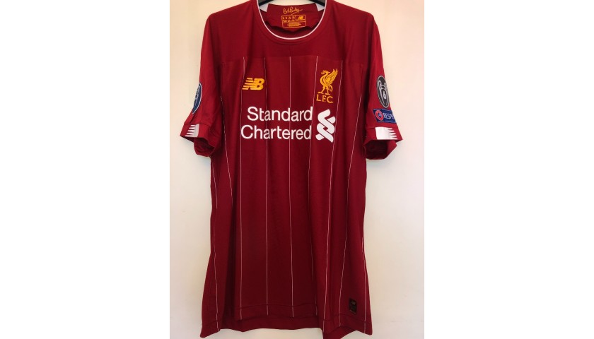 Firmino's Liverpool Match-issued Shirt, UCL 2019/20 + Pass