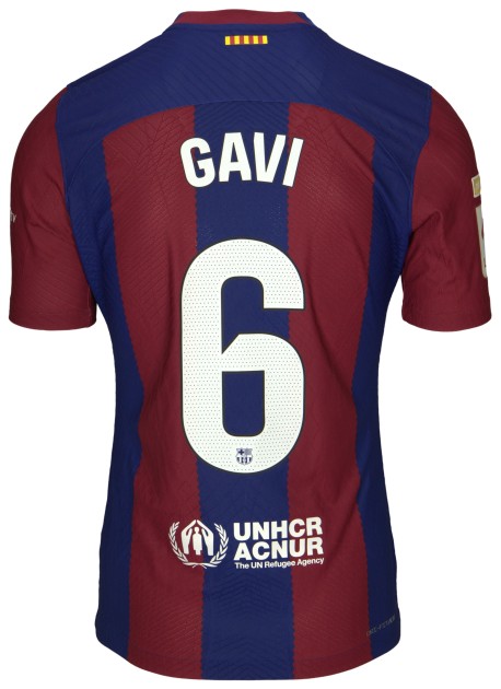 Gavi's Barcelona Worn Shirt, 2023/24