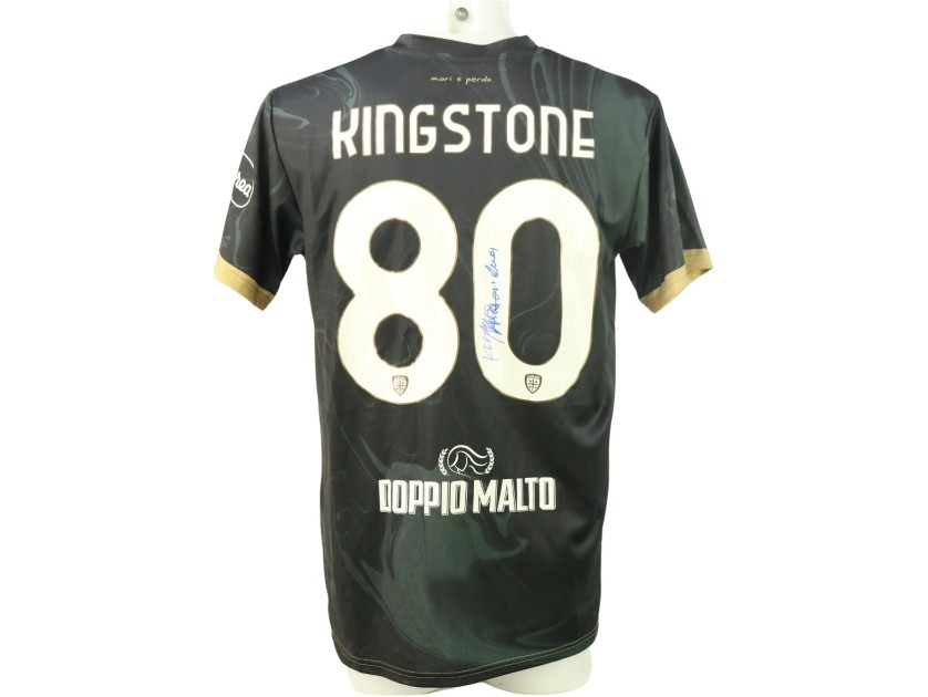 Kingstone's Signed Unwashed Shirt, Cagliari vs Napoli 2024