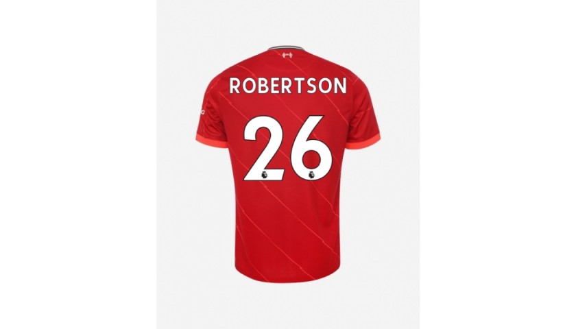 A pair of limited-edition Futuremakers shirts, one signed by Liverpool FC’s Andy Robertson, one signed by Jasmine Matthews