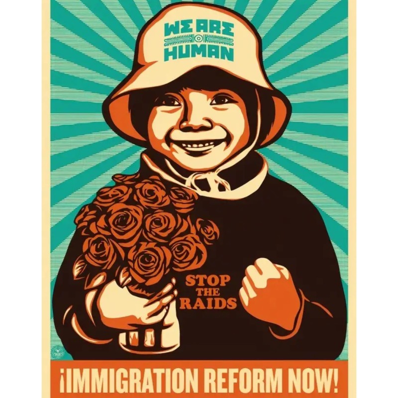 "Immigration Reform Now" di Shepard Fairey 