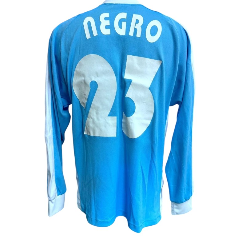 Negro's Lazio Match-Worn Shirt, 2003/04