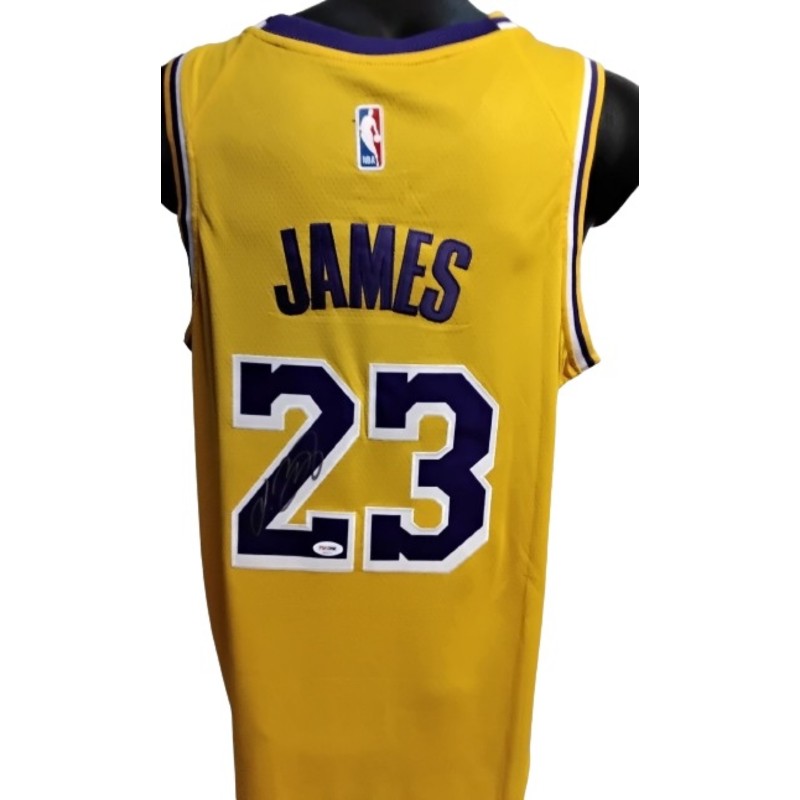 LeBron James Los Angeles Lakers Signed Replica Jersey