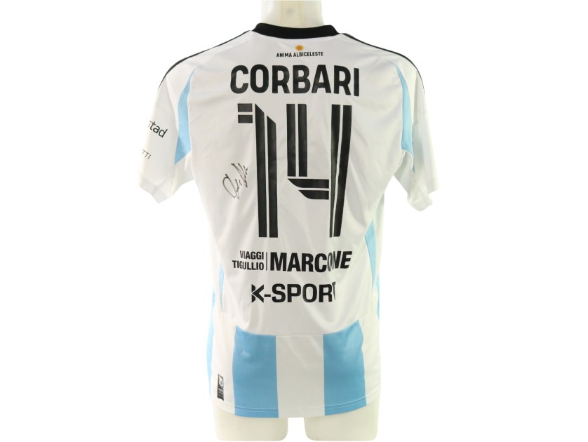 Maglia Corbari unwashed Virtus Entella vs Pontedera, 2025 - Autografata