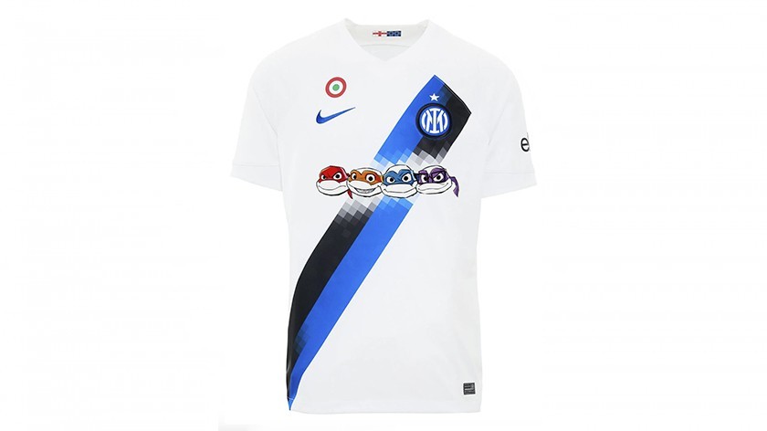 Darmian's Inter 2023-2024 Signed with Personalized Dedication Shirt - 'Ninja Turtles' Special Edition