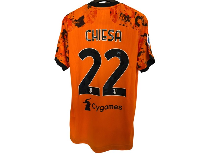 Chiesa's Juventus Match Shirt, 2020/21
