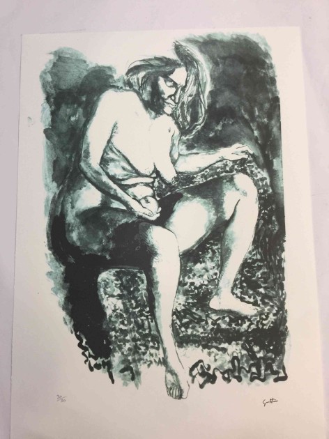 Offset lithography by Renato Guttuso (after)
