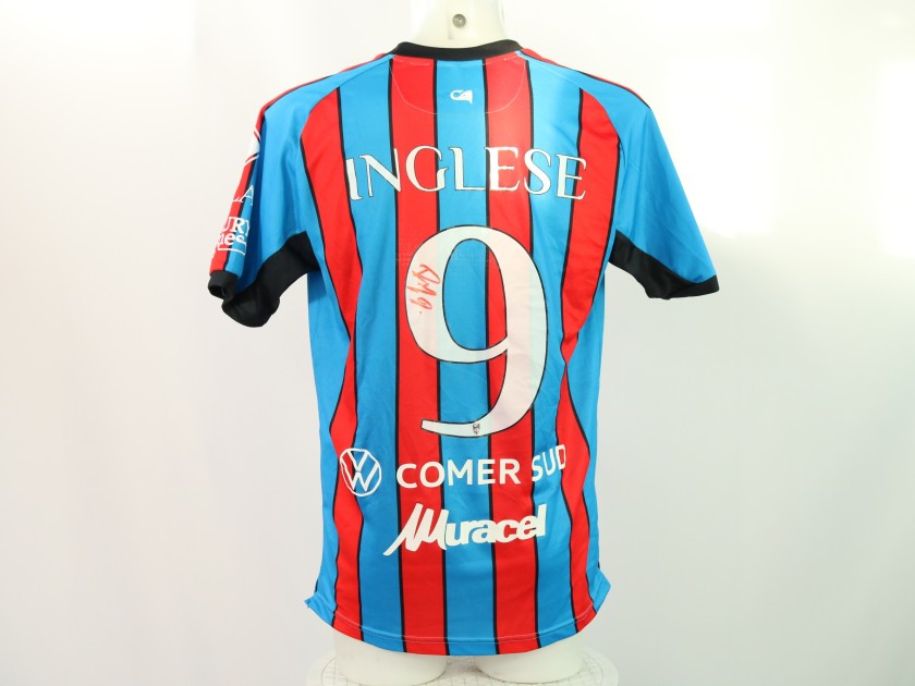 Inglese's Catania vs Cavese Unwashed Signed Shirt, 2024