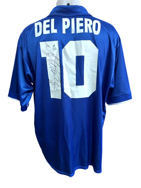 Del Piero's Italy Signed Official Shirt, 1998