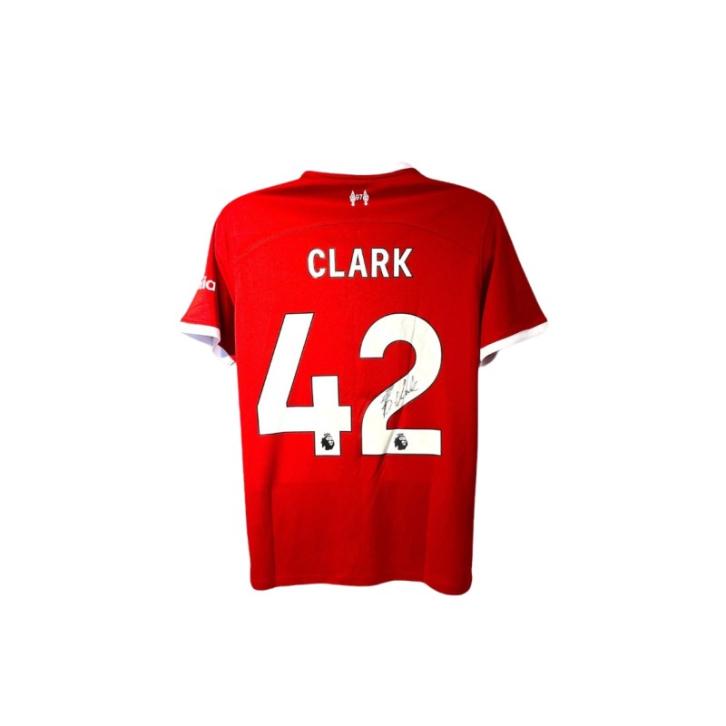 Replica della maglia del Liverpool 2023/24 firmata da Bobby Clark