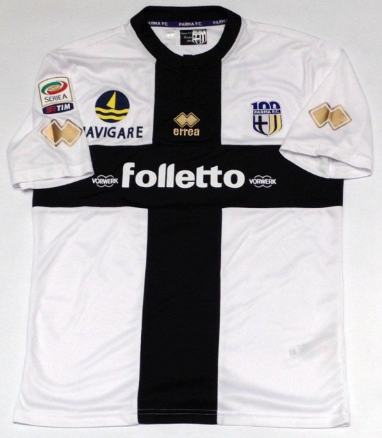 Parma match issued shirt, Amauri, Serie A 2013/2014 - signed