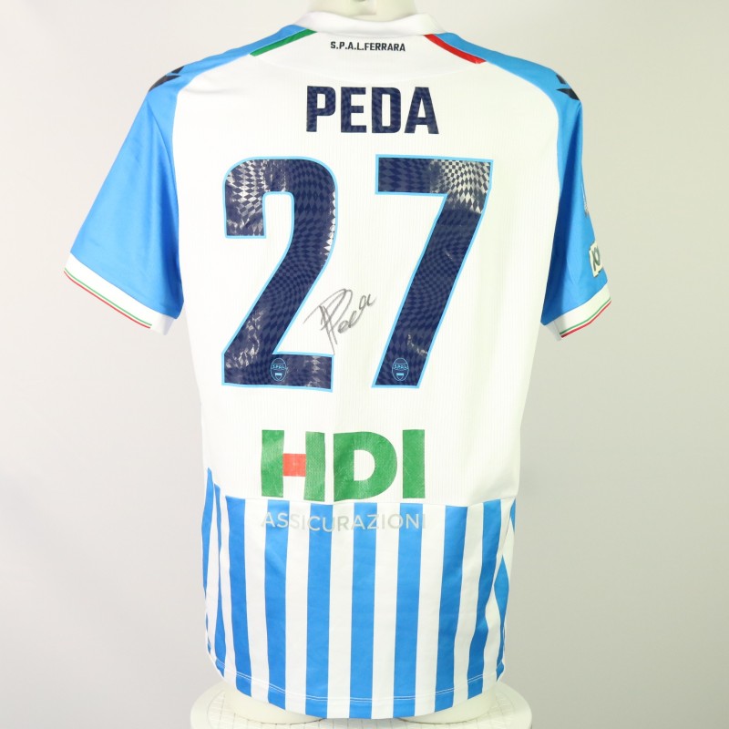 Peda Unwashed and Signed Shirt, SPAL vs Ancona 2023