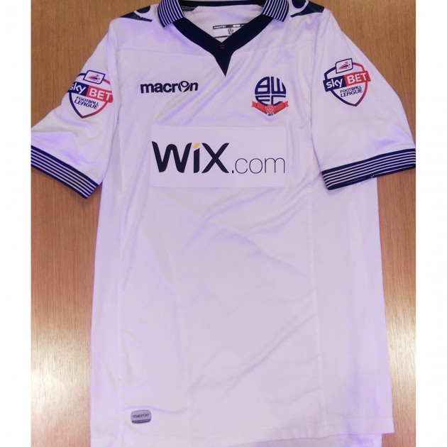 Feeney's Bolton match worn shirt, FA Cup 2014-15
