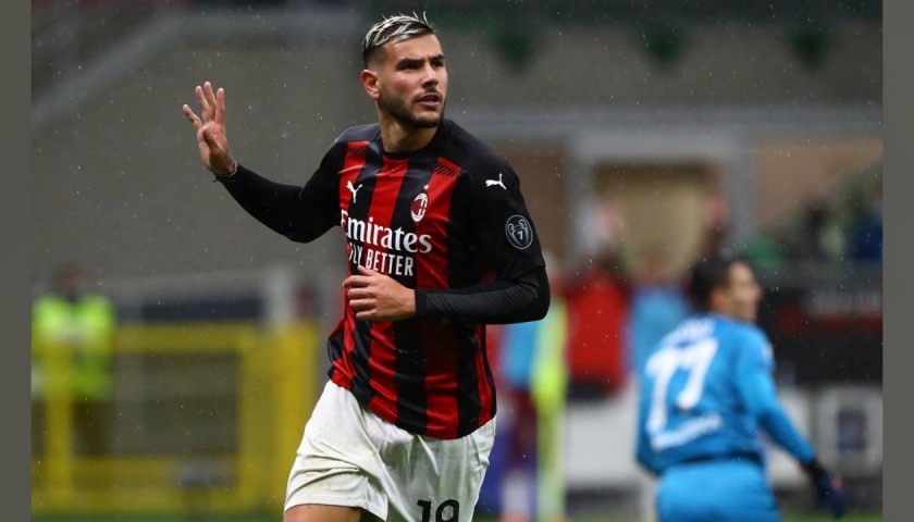 Theo Hernandez's Official AC Milan Signed Shirt, 2020/21