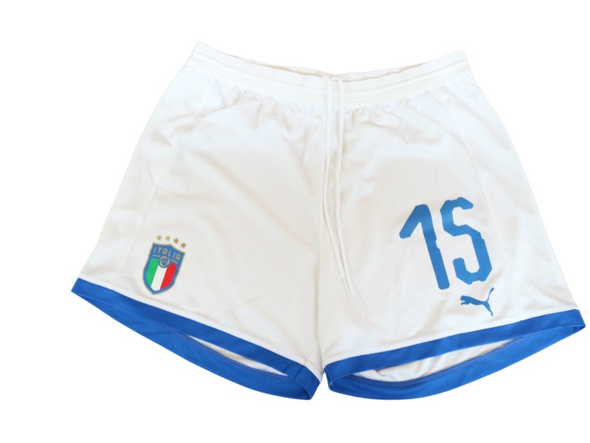 Giacinti's Match-Worn Shorts, Hungary vs Italy 2019