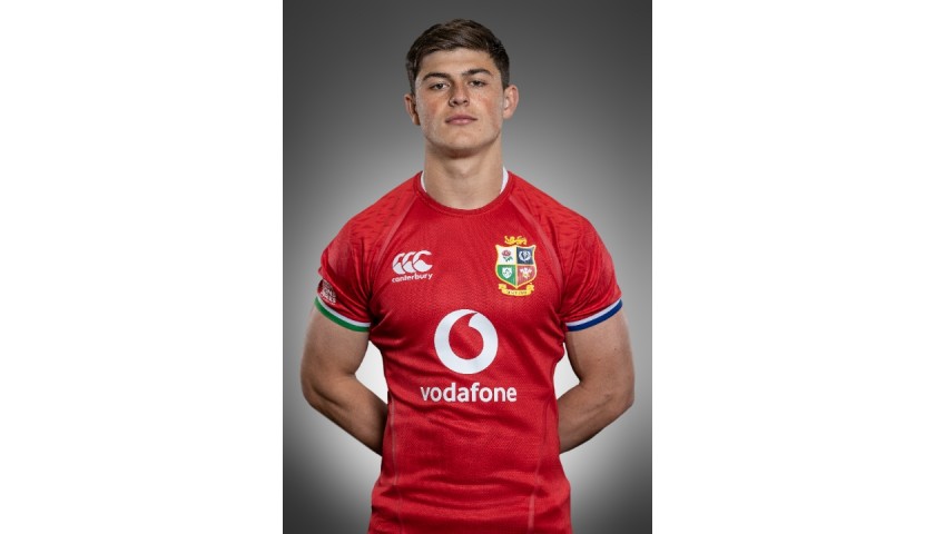 Lions 2021 Test Shirt Worn and Signed by Louis Rees-Zammit