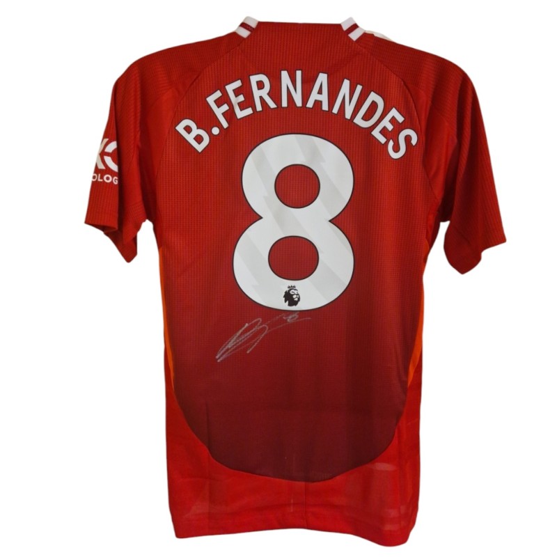 Maglia replica Bruno Fernandes Manchester United 2024/25 - Autografata