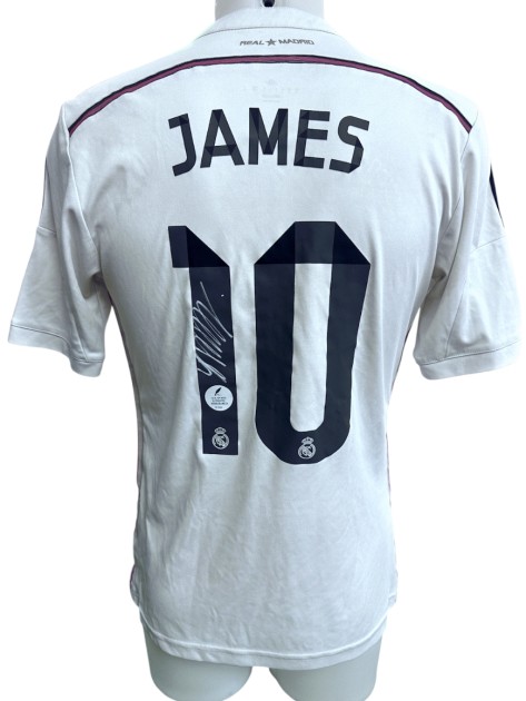 James Rodriguez's Real Madrid Signed Official Shirt, 2014/15