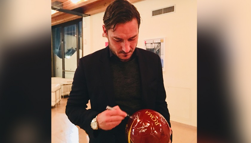 Official AS Roma Match Ball, 2017/18 - Signed