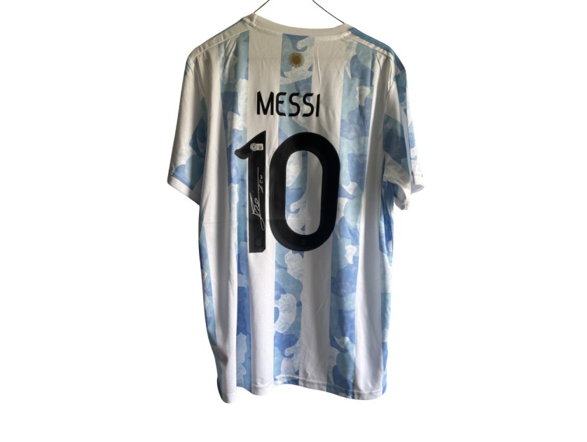 Lionel Messi Signed Argentina National Team Shirt
