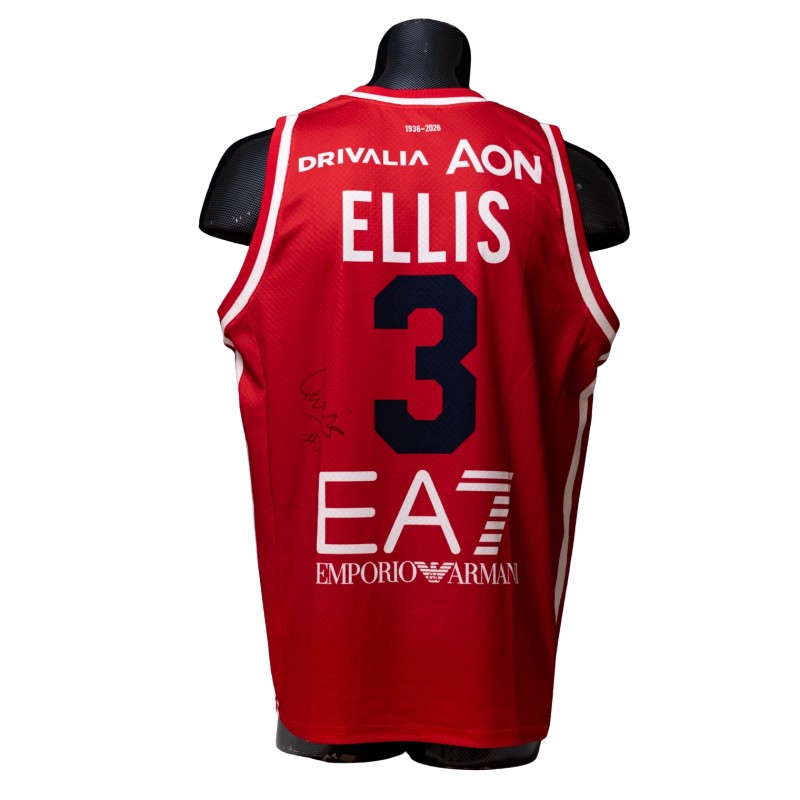 Quinn Ellis' Signed Match-Worn Jersey, Olimpia Milano vs Guerri Napoli 2026
