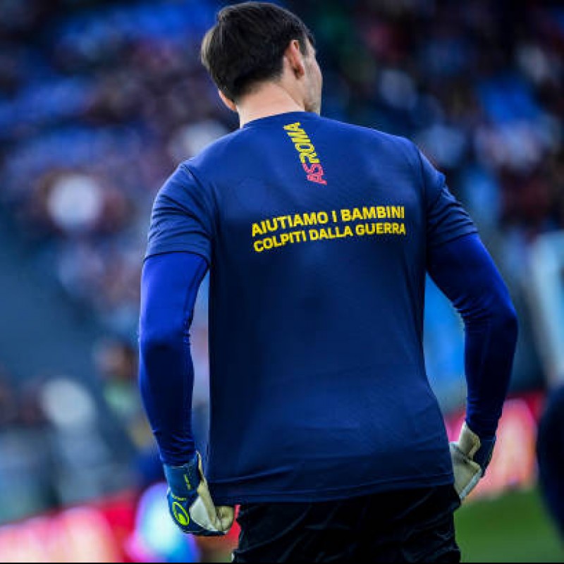 Fuzato's Match-Issued Signed Shirt, Roma-Atalanta 2022 - UNHCR Patch