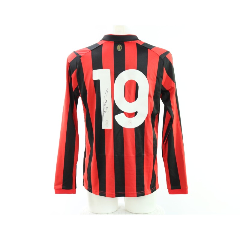 Theo Hernandez's Milan Signed Official Shirt, 125 Anniversary