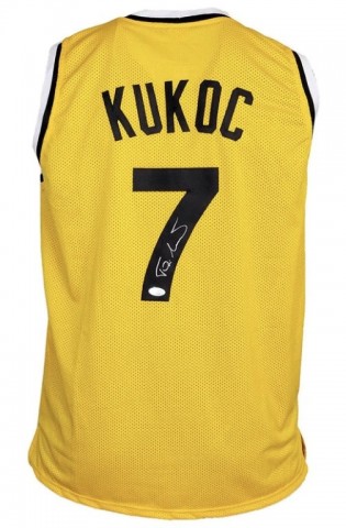 Toni Kukoc Signed Basketball Jersey