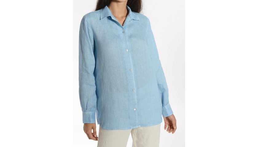 PACIFIC BLUE Women's Shirt by 120% Lino