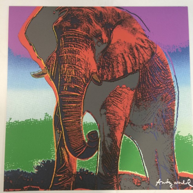 Andy Warhol "Elephant" firmata