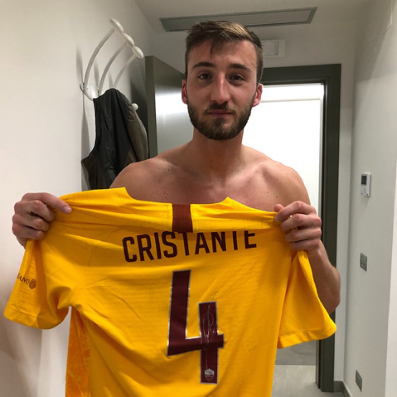 Cristante's Worn Shirt, Spal-Roma - Special Giuliano Taccola 