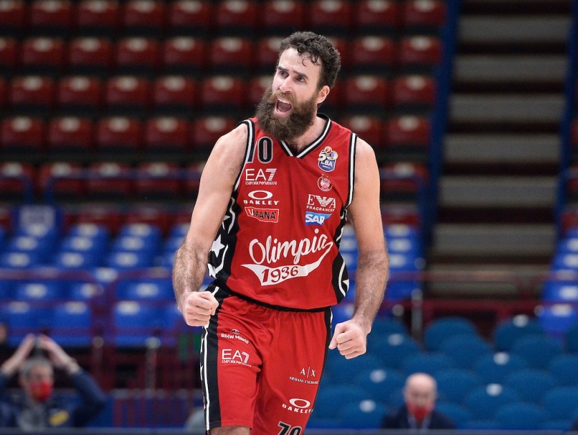 Datome Official Olimpia Milano Signed Jersey 2020/21 
