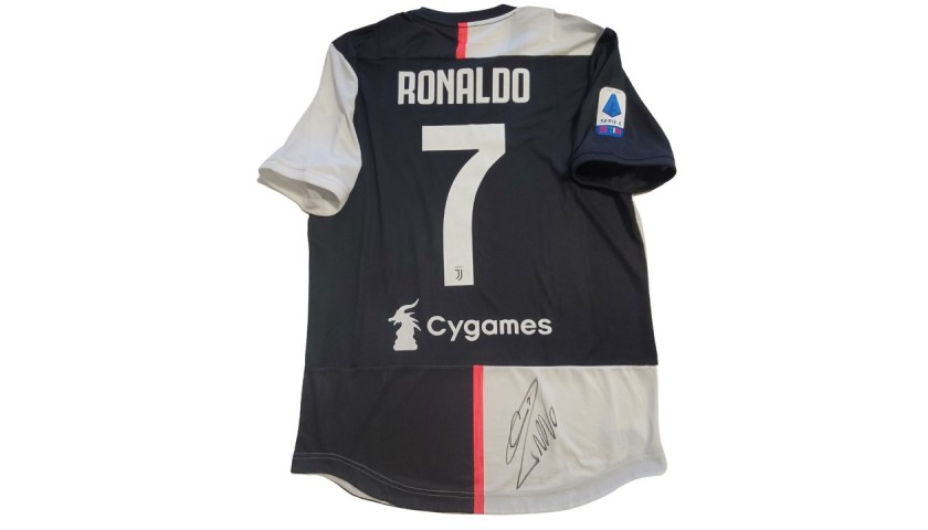 2019/20 Juventus Away Jersey #7 Ronaldo Small Adidas Cygames CR7 NEW