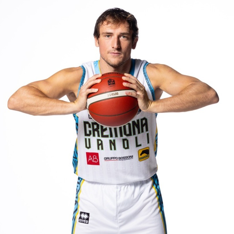 Denegri's Vanoli Basket Cremona Signed Unwashed Shirt, 2023/24