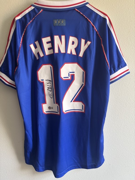 Thierry Henry Signed France Shirt